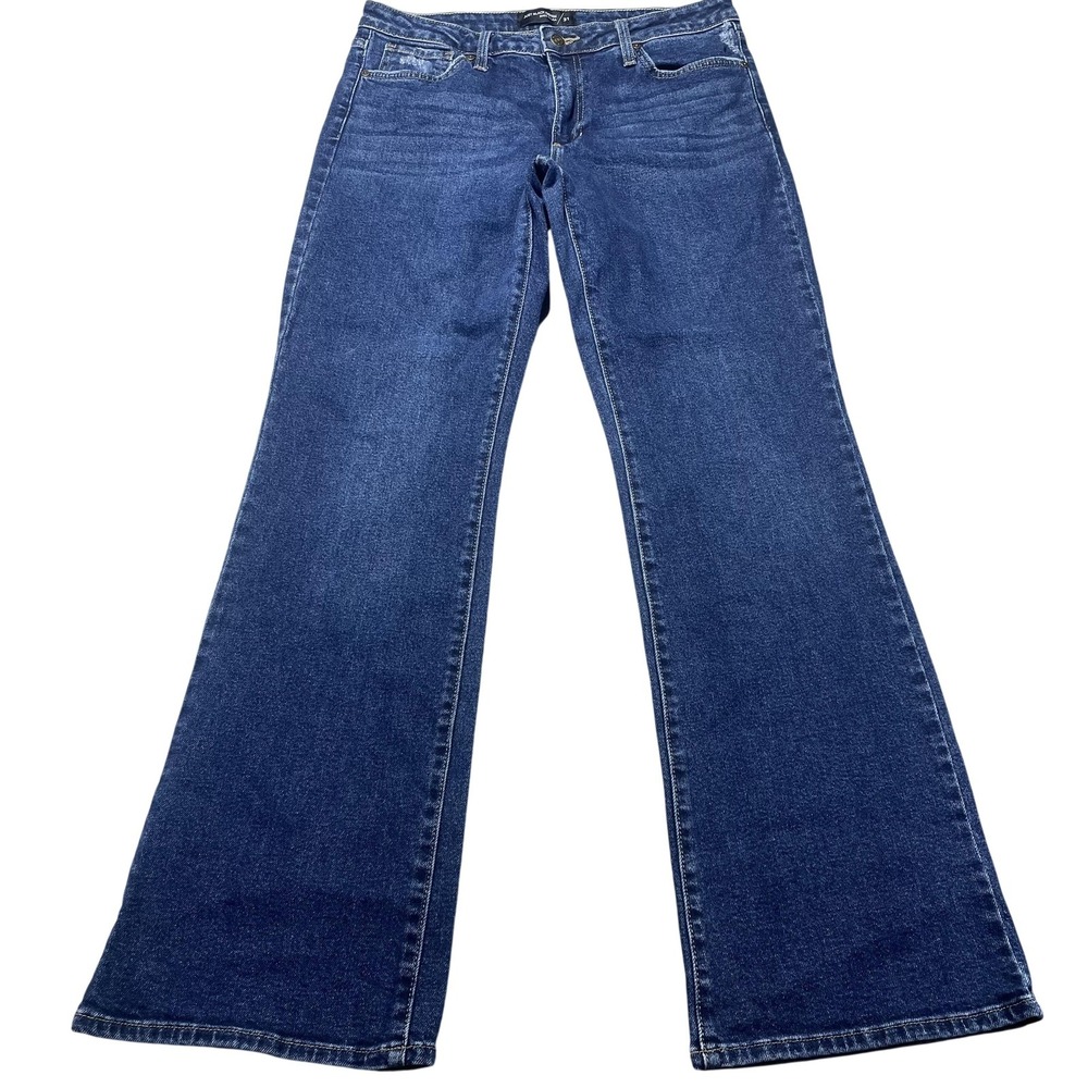 Just Black Denim Jeans Womens 31 Blue Med Wash Mid Rise Bootcut Stretch 32x32